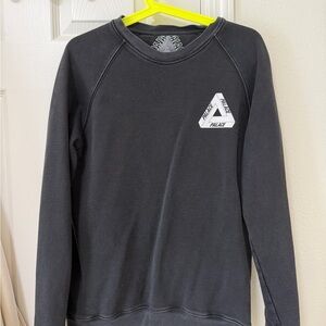 PALACE Charcoal Sweatshirt with Logo